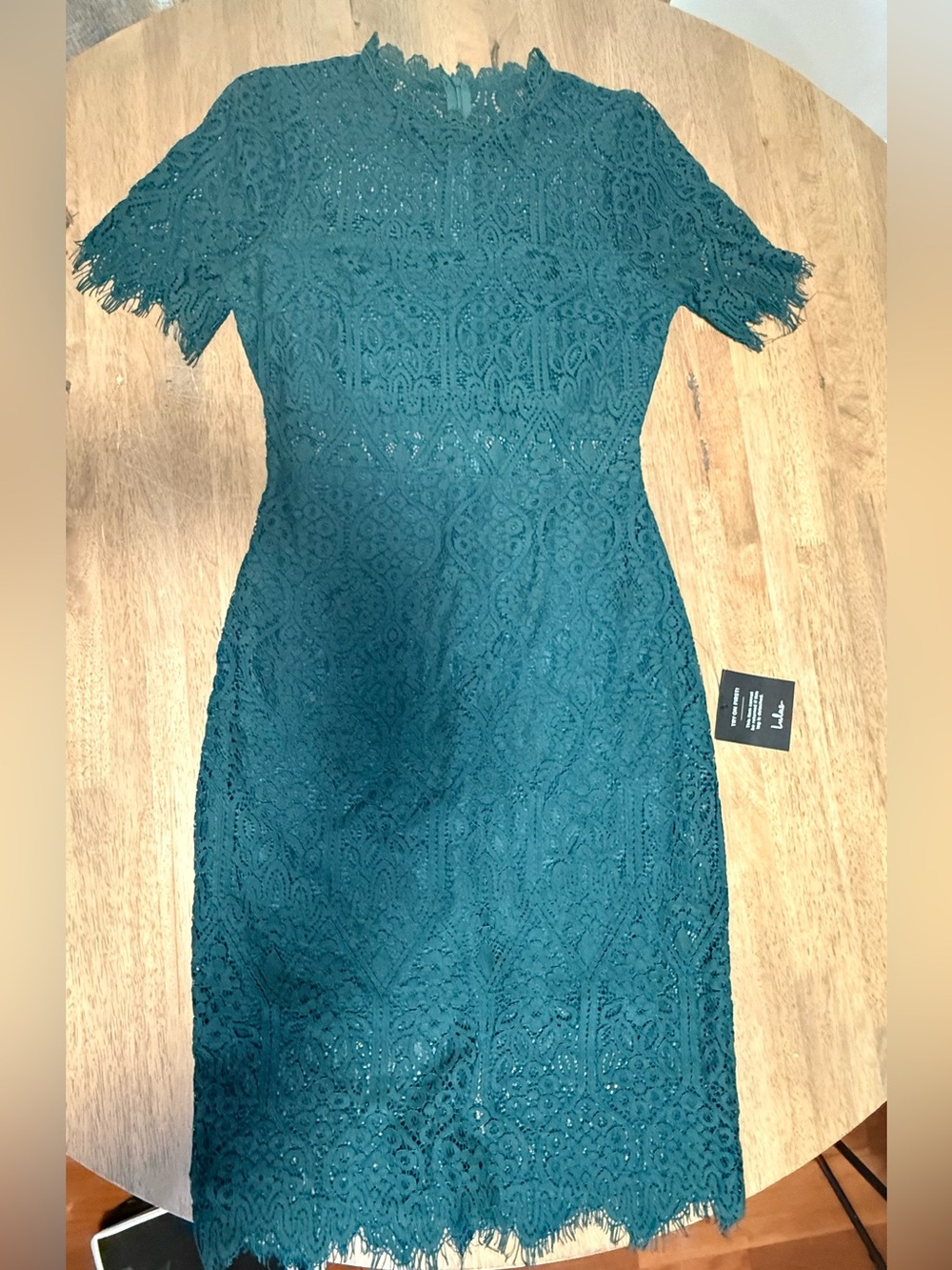 NWT Lulu’s Women’s Teal Lace Dress